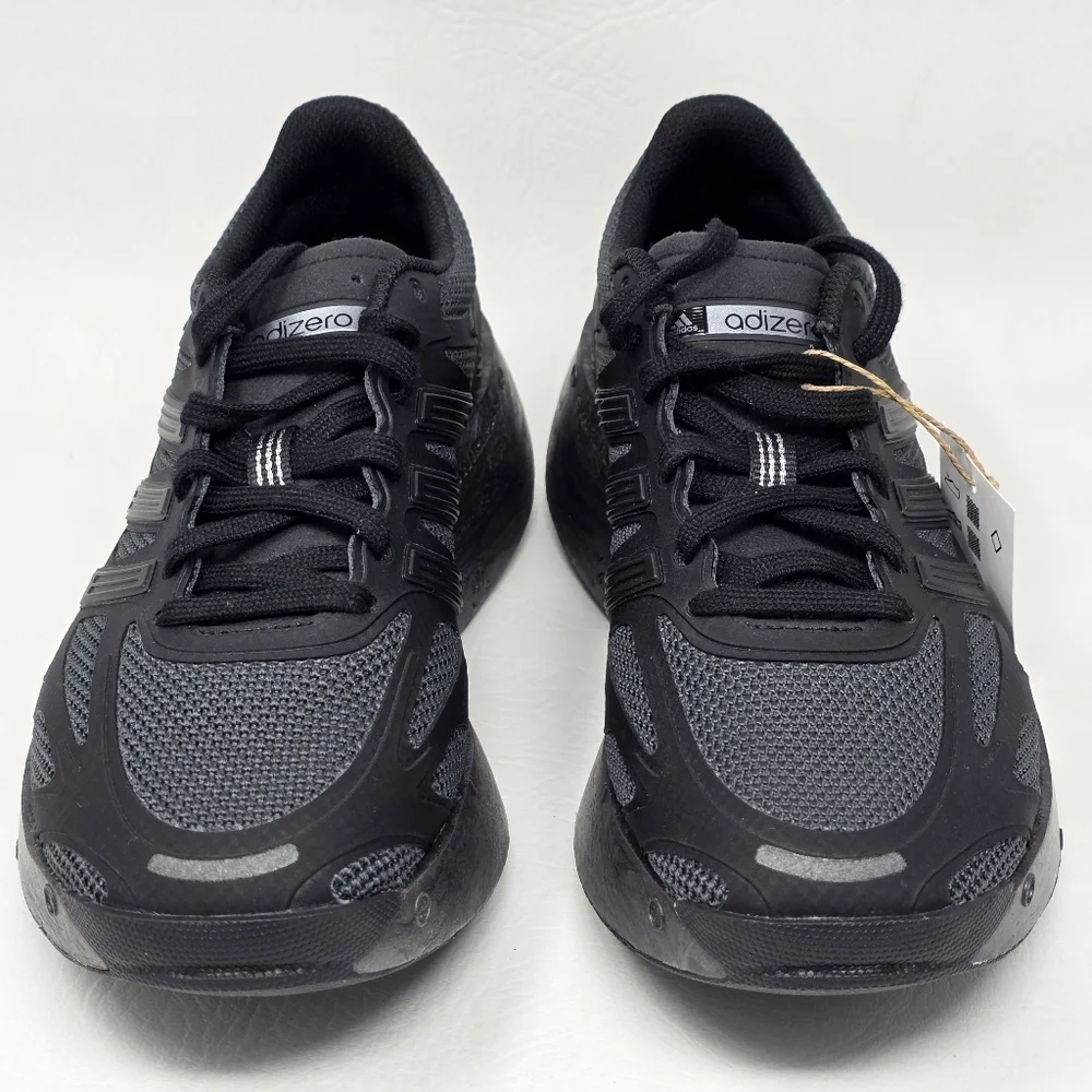 Adidas Adizero Aruku J Sneakers Mesh Black Carbon Iron JR4061 Boys Size 5.5 New